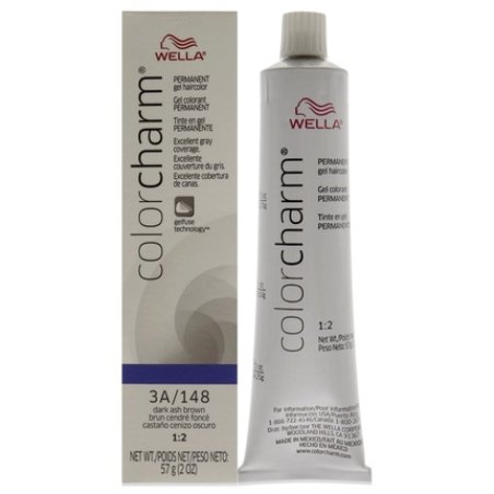 Wella Color Charm Permanent Hair Color Gel 148 3A Dark Ash Brown 2oz