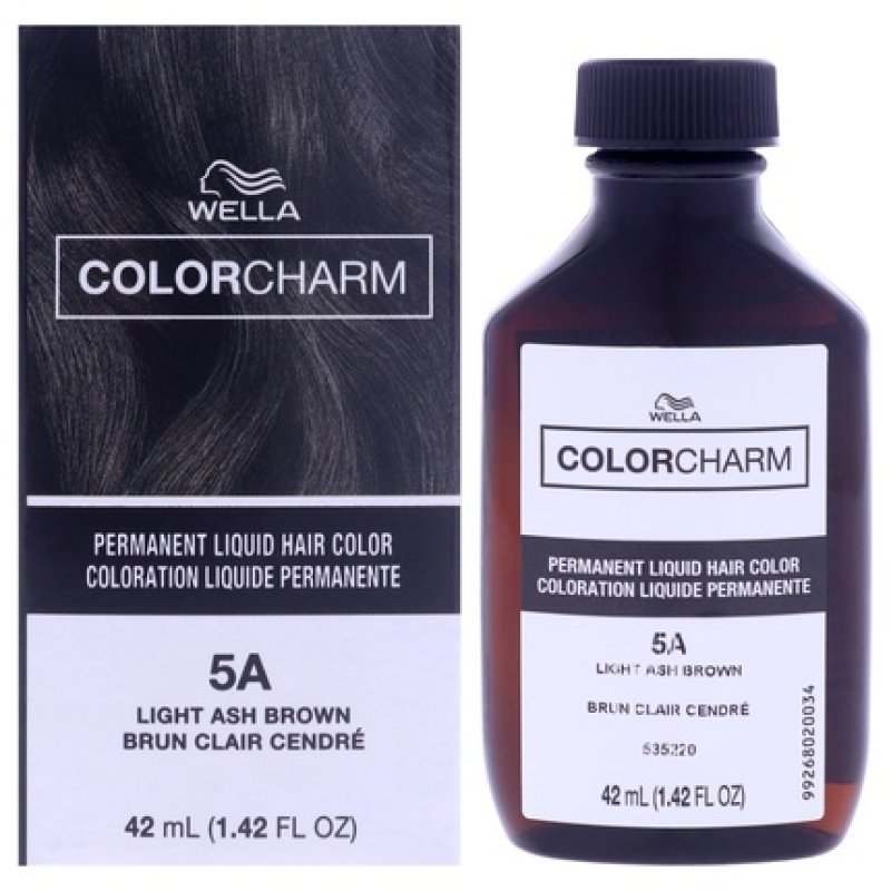 Wella Color Charm Permanent Liquid Hair Color 246 5A Light Ash Brown 1.42 oz