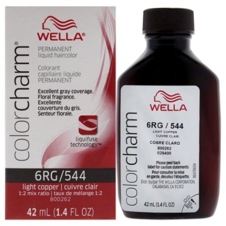 Wella Color Charm Permanent Liquid Hair Color 544 6RG Light Copper 1.42 oz