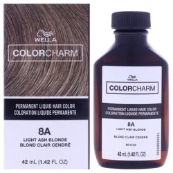 Wella Color Charm Permanent Liquid Hair Color 740.5 8A Light Ash Blonde 1.42 oz