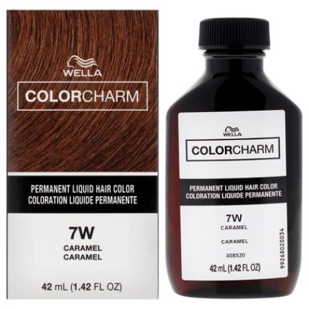 Wella Color Charm Permanent Liquid Hair Color 7W Caramel 1.42 oz