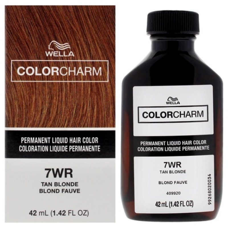 Wella Color Charm Permanent Liquid Hair Color 7WR Tan Blonde 1.42 oz