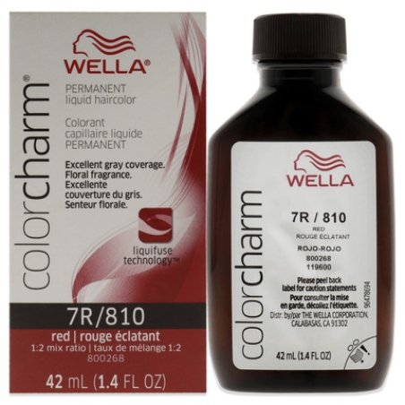 Wella Color Charm Permanent Liquid Hair Color 810 Red Red Intensifier 1.42 oz