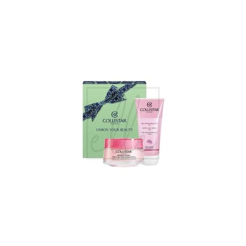 Set Collistar Unbox Your Beauty Idroattiva Fresh Hydrating Cream 50ml Gentle Scrub 100ml
