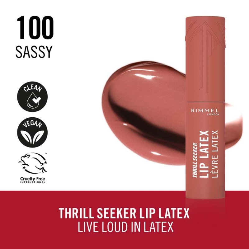 Rimmel London Gloss Thrillseeker Latex 100 Sassy