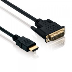 PureLink Anschlusskabel, HDMI Stecker/ DVI-D 18 1 St, FULL HD, BASIC,1,5m, schw
