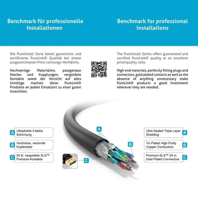 PureLink PI5000-030 DisplayPort cable 3 m Black