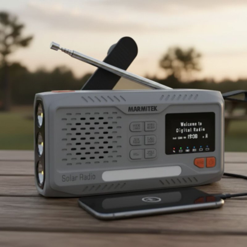 Marmitek RESQ 100 outdoor radio, Gray