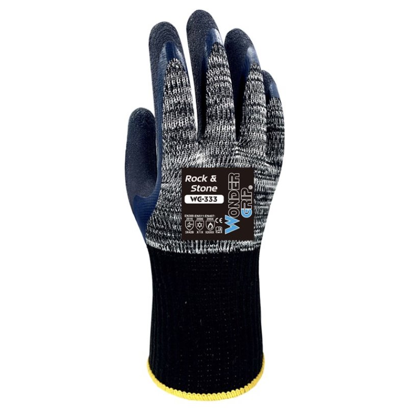 Wonder Grip WG-333 Workshop gloves Grey Cotton, Latex, Polyester 1 pc(s)