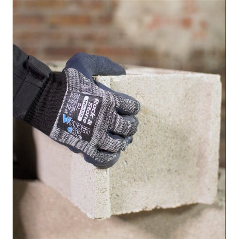 Wonder Grip WG-333 Workshop gloves Grey Cotton, Latex, Polyester 1 pc(s)