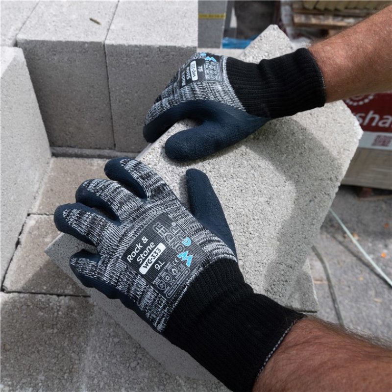 Wonder Grip WG-333 Workshop gloves Grey Cotton, Latex, Polyester 1 pc(s)