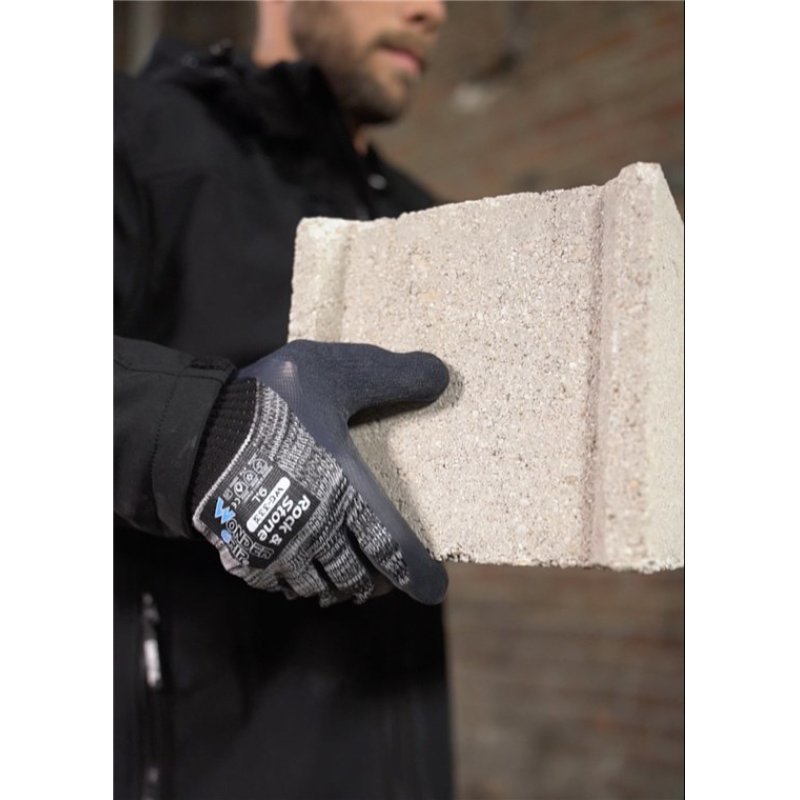 Wonder Grip WG-333 Workshop gloves Grey Cotton, Latex, Polyester 1 pc(s)