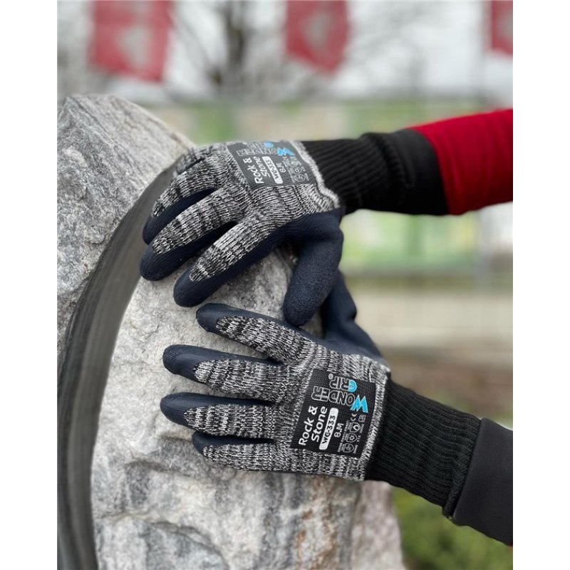 Wonder Grip WG-333 Gants d'atelier Gris Coton, Latex, Polyester 1 pièce(s)