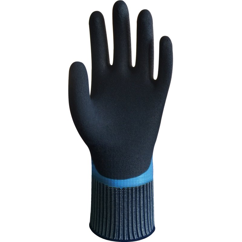 Wonder Grip WG-318 Workshop gloves Blue Latex, Nylon 2 pc(s)