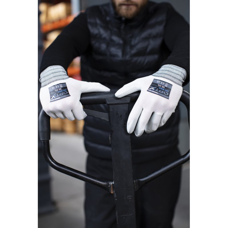 Wonder Grip OP-650 Gants d'atelier Blanc Nitrile, Polyester 2 pièce(s)