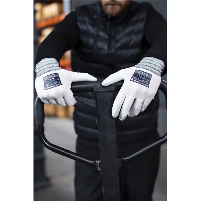 Wonder Grip OP-650 Workshop gloves White Nitrile foam, Polyester 1 pc(s)