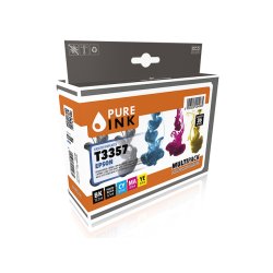 Pure Ink 170745990004 cartouche d'encre Compatible Noir, Cyan, Magenta, Photo noire, Jaune