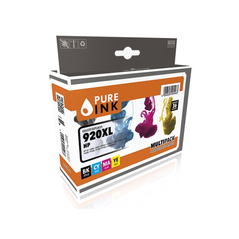 Pure Ink 170745990052 ink cartridge 4 pc(s) Compatible High (XL) Yield Black, Cyan, Magenta, Yellow