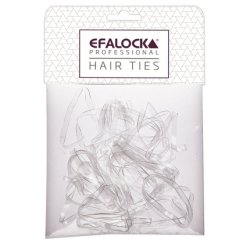 Efalock Rasta Thick Large Transparent Hair Ties 100 Pieces