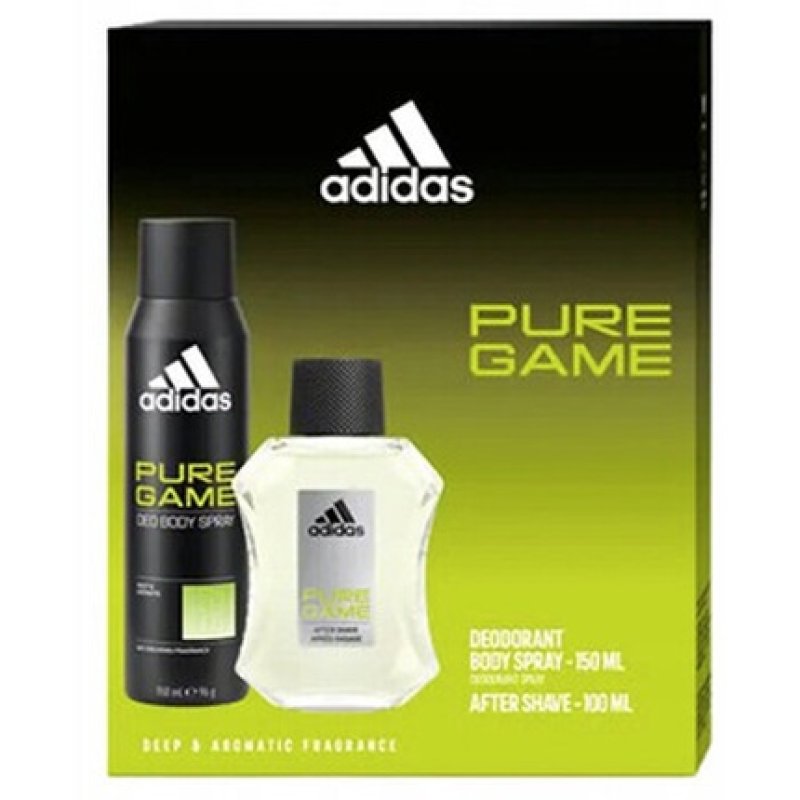 Adidas Pure Game Gift Set Aftershave 100ml and Deospray 150ml