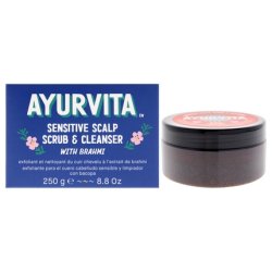 AyurVita Sensitive Scalp Scrub and Cleanser with Brahmi 8.8 oz