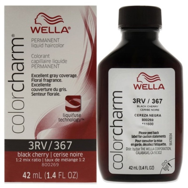 Wella Color Charm Permanent Liquid Hair Color 367 Black Cherry 1.42 oz