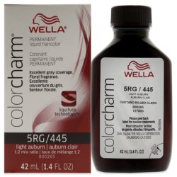 Wella Color Charm Permanent Liquid Hair Color 445 5RG Light Auburn 1.42 oz