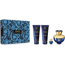 Set Versace Dylan Blue Pour Femme Edp 100ml Shower Gel 100ml Body Lotion 100ml Edp 5ml