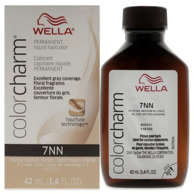 Wella Color Charm Permanent Liquid Hair Color 7NN Intense Medium Blonde 1.42 oz
