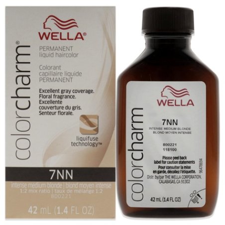 Wella Color Charm Permanent Liquid Hair Color 7NN Intense Medium Blonde 1.42 oz