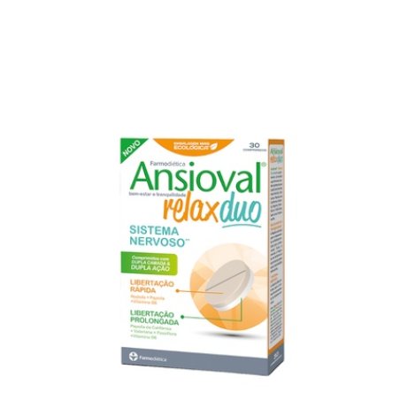 Ansioval Relax Duo Herbal Supplement 30 Tablets