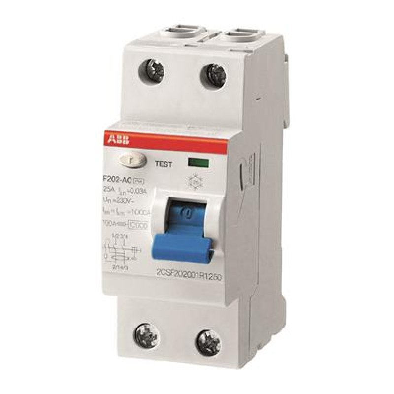 ABB F 202A-25/0,03 circuit breaker Residual-current device Type A 2