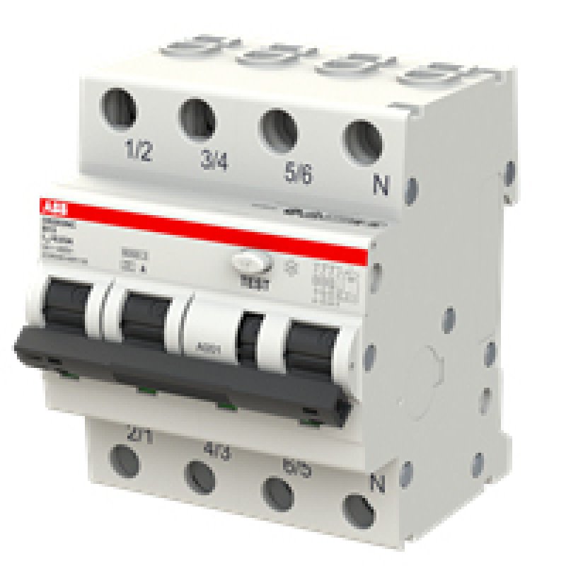 ABB DS203NC circuit breaker Residual-current device with overcurrent protection (RCBO) Type A 4 1 module(s)