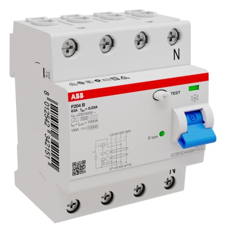 FI-Schutzschalter Typ F204B-63/0,03 B 4P 63A 30mA Allstromsensitiv