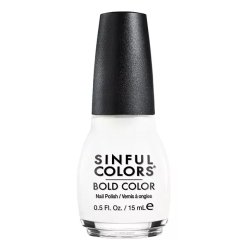 SinfulColors Bold Color nail polish 15 ml White Gloss