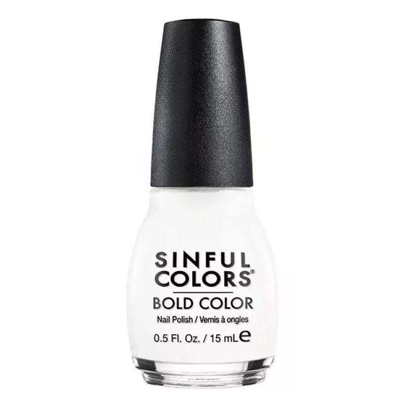 SinfulColors Bold Color vernis à ongles 15 ml Blanc Brillant