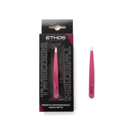 ETHOS ELITE Professional Straight Tip Pink Tweezers