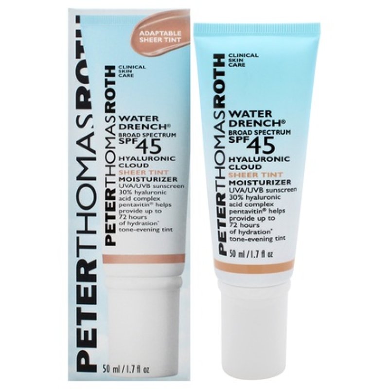 Peter Thomas Roth Water Drench Hyaluronic Cloud Sheer Tint Moisturizer SPF 45 1.7 oz