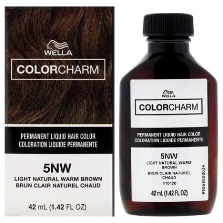 Wella Color Charm Permanent Liquid Hair Color 5NW Light Natural Warm Blonde 1.42 oz