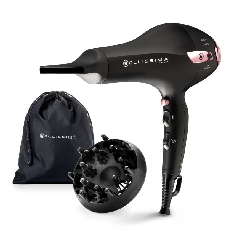 Bellissima P7 3200 hair dryer 2100 W Black, Pink