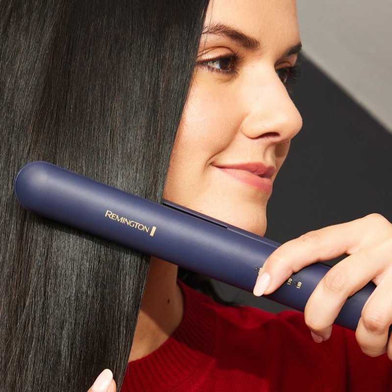 Remington S5805 brosse soufflante et fer à lisser À chaleur Bleu, Champagne