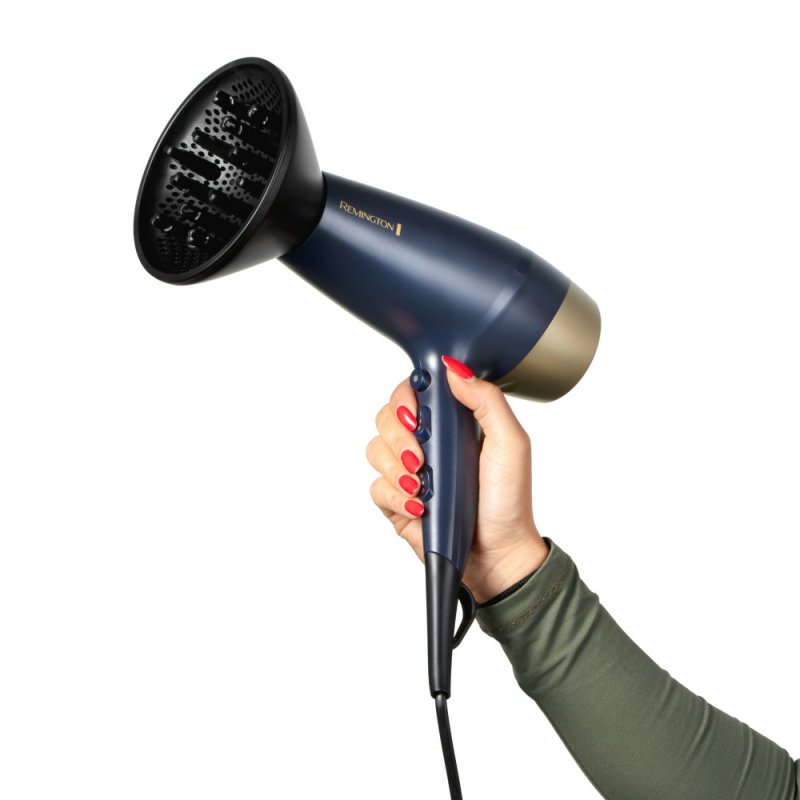 Remington D5805 hair dryer 2200 W Blue, Champagne