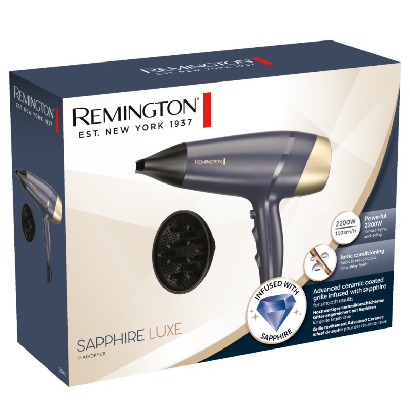 Remington D5805 sèche-cheveux 2200 W Bleu, Champagne