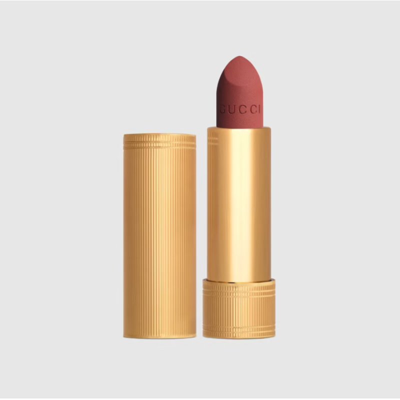 Gucci Velvet Matte Lipstick 208 They Met in Argentina Warm Rosewood