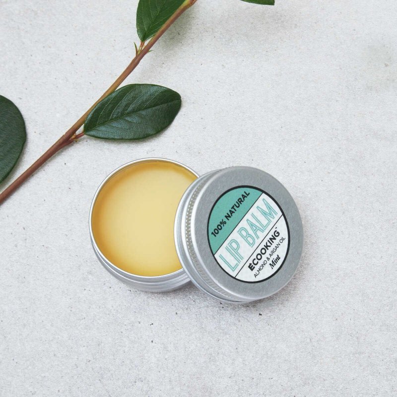 Ecooking Organic Argan Oil Hydrating Lip Balm Mint 15ml