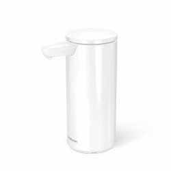 simplehuman 266ml Sensor Pump Automatic Liquid Soap Dispenser White Stainless Steel