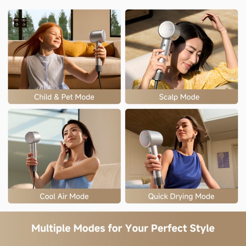 MOVA AMSH10-SILVER Shine 10 Hair Dryer Silver