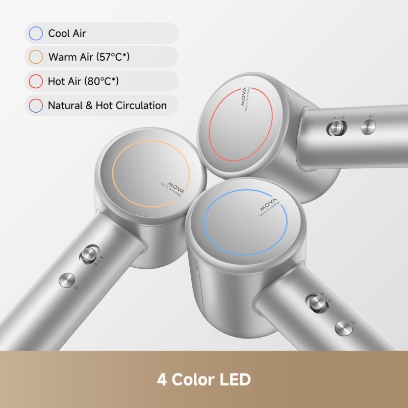 MOVA Shine 10 sèche-cheveux Argent