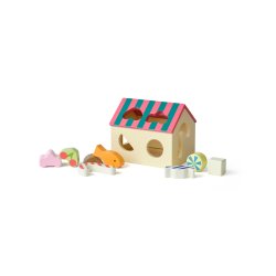 Kids Concept - Sorter Box House Swedish Candy (1001092)