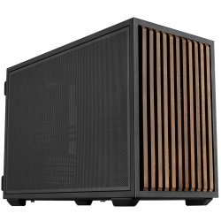 Lian Li DAN Cases B4 Wood Edition PC-Gehäuse, Micro-ATX - Walnuss, schwarz